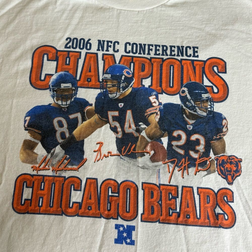 2YK 2006NFL Conference Chicago Bears Champions T shirt Long sleeve Size L